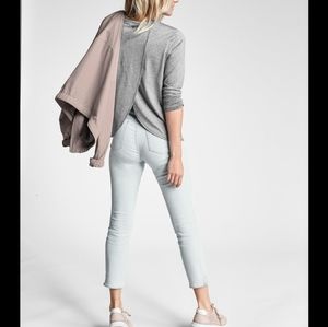 Athleta Sunlover Heathered UPF Tulip Back Top L